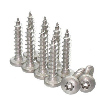 Чечевицеобразные шурупы по дереву 4х20 Torx A2 ​​10 шт.