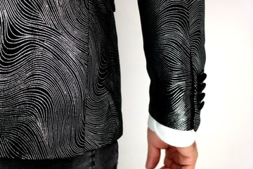 GIOVANNI PERA Marynarka męska DS03 srebrna 64