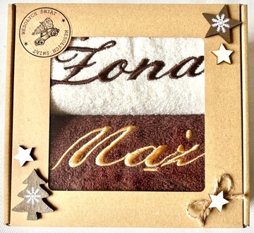 Практичный рождественский подарок: НАБОР полотенец с вышивкой.