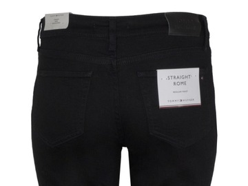 TOMMY HILFIGER spodnie damskie, ROME, czarne, 27/32