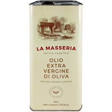 МАСЛО ОЛИВКОВОЕ 5л LA MASSERIA extra VERGINE банка