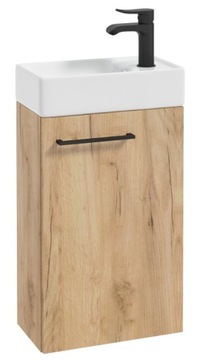 Szafka z umywalką łazienkowa wisząca Złoty Dąb Craft Kim 40cm