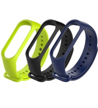 ZESTAW 3 SZT - OPASKA ZAMIENNA do XIAOMI MI BAND M4 M5 M6 M7 M8