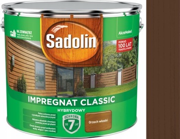 SADOLIN CLASSIC IMPREGNAT 9L ORZECH WŁOSKI