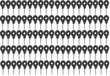 Изолятор круглый черный 100 шт + колпачок БЕСПЛАТНО