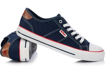 LEE COOPER MĘSKIE TRAMPKI NISKIE GRANATOWE r. 43