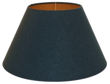 Abażur Do Lampki Klosz E27 Niebieski-Ciemny Turkusowy+Złoty 15x31 H18 AVOLA