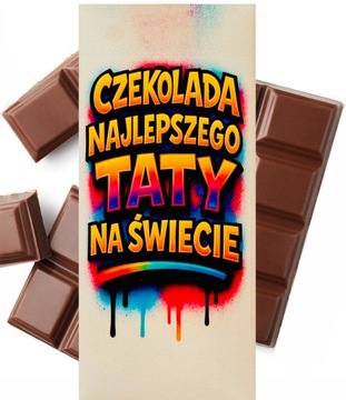 CZEKOLADA prezent DLA TATY urodzinowy MAMY na DZIEŃ OJCA MATKI rodzicom