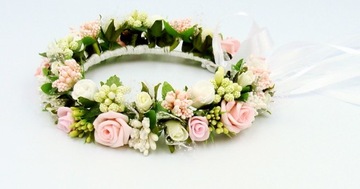 wianek komunijny na kok,wianki komunijne,na koczek