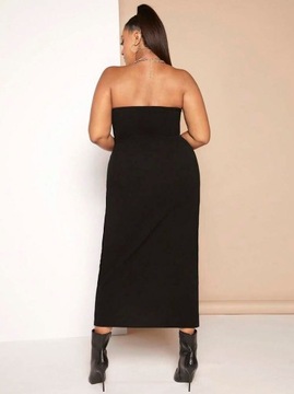 SHEIN SXY Plus Sukienka z rozcięciem na udzie bez paska XL