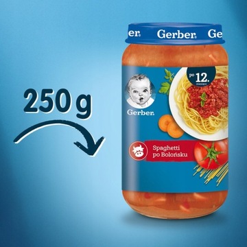 GERBER Спагетти Болоньезе 250 г х 3 шт.