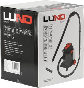 ЛУНД МОЙКА ПЫЛЕСОС ДЛЯ СТИРКИ КОВРОВ МНОГОФУНКЦИОНАЛЬНЫЙ 1200ВТ