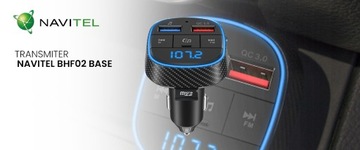 NAVITEL BHF02 BASE QC3.0 Bluetooth FM-передатчик