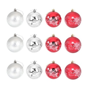 Malowane bombki świąteczne Ozdoby choinkowe Xmas