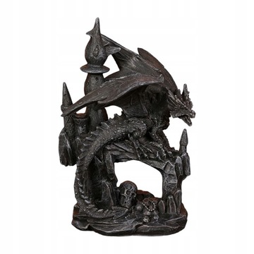 Figurka Smoka Halloween Żywica Kolor Czarny Prawa