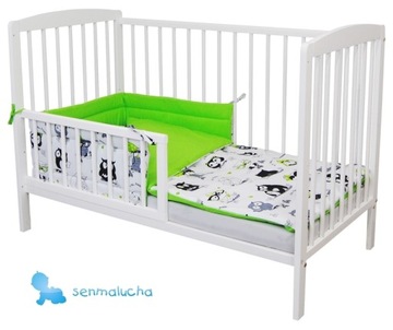 Детская кроватка Анджей белая 120х60, матрас кокос-гречка, стандарт ЕС