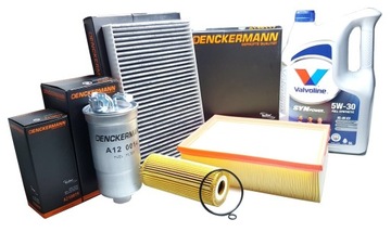 4 FILTRY + 5L OLEJE 5W30 - AUDI A4 B6 B7 1.9TDI