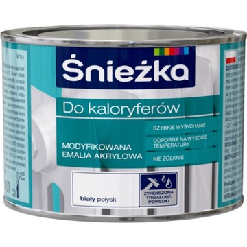 ŚNIEŻKA Farba Do Kaloryferów 0,4 L Biała