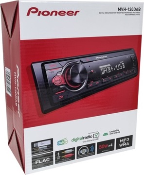 RADIO DO AUTA PIONEER MVH-130DAB MP3 DAB USB FLAC