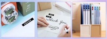 Wytłaczarka Drukarka do Taśm Dymo 3D POLSKIE ZNAKI Lawendowa Scrapbooking