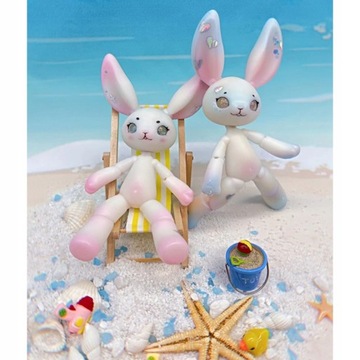 14,5 cm wysokości Drukowana w 3D lalka królik z żywicy Pet