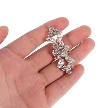 Модная пряжка для обуви со стразами и цветком, 2 шт.