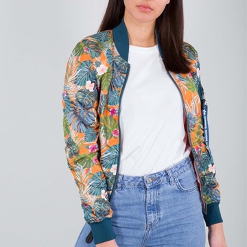 Alpha Industries MA-1 VF Flowerprint Wmn Kurtka damska przejściowa 196003-417-