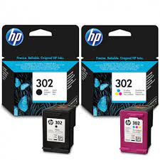 Tusz HP 302 czarny kolor oryginalny F6U66AE F6U65A