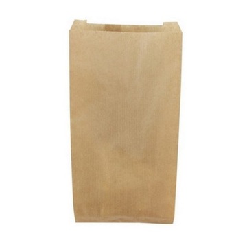 Torebka papierowa fałdowa brąz 370x180x80 1000szt