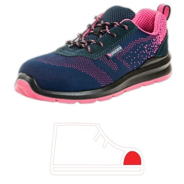 LEKKIE BUTY ROBOCZE SPORTOWE ADIDASY DAMSKIE PÓŁBUTY Z NOSKIEM BHP 38