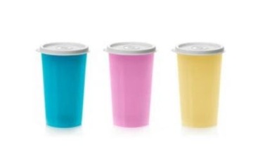 TUPPERWARE eko +kubki 3x330 ml