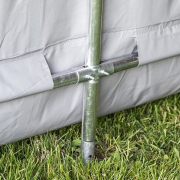 Гаражная палатка ПВХ 400x800x305 серая - NG 5