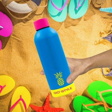 ТЕРМОБУТЫЛКА 0,5 Л KAMAI GIO STYLE, НЕРЖАВЕЮЩАЯ СТАЛЬ, СИНЯЯ