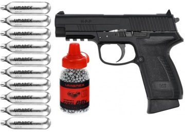 Pistolet wiatrówka UMAREX HPP 4,5mm + 10szt CO2 + 1500szt bbs UMAREX ZESTAW