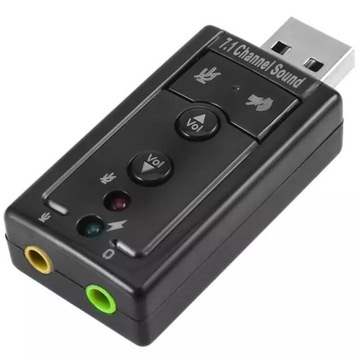 KARTA DŹWIĘKOWA MUZYCZNA USB 7.1 JACK 3,5 AK103B
