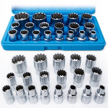 НАБОР ТОРЦЕВЫХ КЛЮЧЕЙ 8-32 1/2 19 шт.