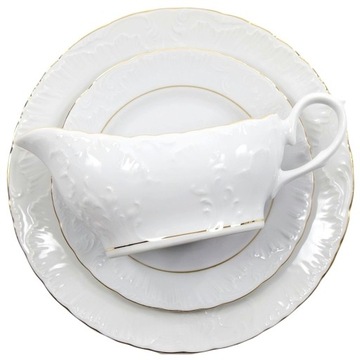 3604 ЗОЛОТАЯ МАСЛЕНКА РОКОКО ЛИНИЯ ФАРФОР ĆMIELÓW