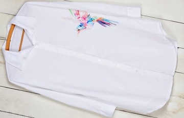 247 РУБАШКА, ТУНИКА, ХЛОПОК, ПУГОВИНЫ, ПРИНТ