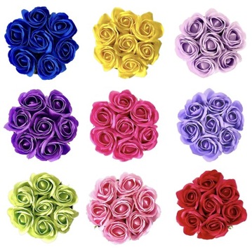 ЦВЕТОЧНАЯ КОРОБКА С МЫЛЬНЫМИ ЦВЕТАМИ ПОДАРОЧНЫЕ ЦВЕТЫ МЫЛЬНЫЕ РОЗЫ ВЕЛУРОВАЯ КОРОБКА