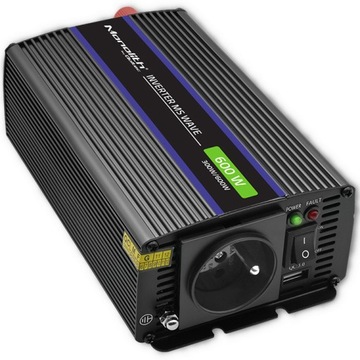 Przetwornica napięcia 12V na 230V Monolith 600 MS Wave 300/600W