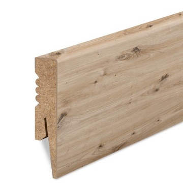 80x16мм НАПОЛЬНАЯ ПЛАНКА ДУБ ARTISAN МДФ ДЕКОРАТИВНЫЙ ЦОКОЛ РАДИУС R2