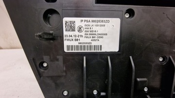 98025374ZD PANEL ŘÍZENÍ AUTORÁDIO KLIMATIZACE CITROEN DS5 2013R.