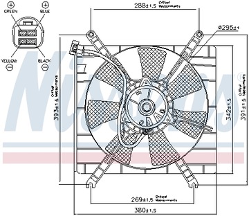 NISSENS 85414 VENTILÁTOR CHLAZENÍ MOTORU