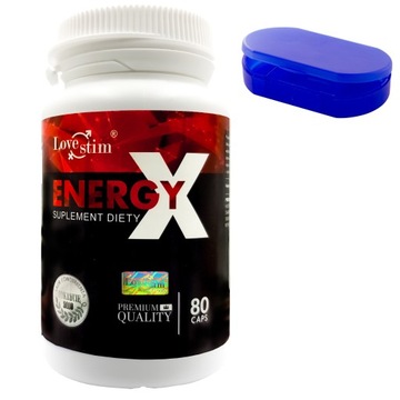 EnergyX 80 kapsułek sześć składników męskość i gotowość to ważne cechy