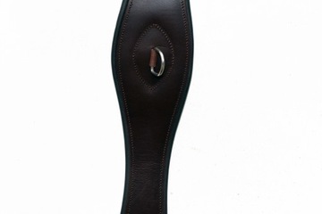 POPRĘG SKÓRZANY Z GUMAMI 115 CM BRĄZOWY