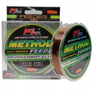 Żyłka szybko tonąca Method Feeder 0,25mm wyczynowa