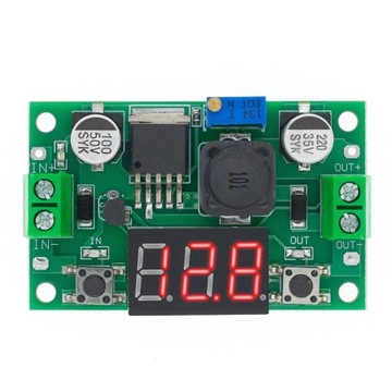 Przetwornica DC-DC LM2596 woltomierz z LCD