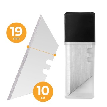 10 запасных ТРАПЕЦИАЛЬНЫХ лезвий, 19 мм, ЗАПАСНОЙ резак для обоев SHARP STRONG