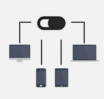 3x ZAŚLEPKA DO KAMERY LAPTOPA TABLETU zasłonka chroni dane NA KAMERKĘ 3szt
