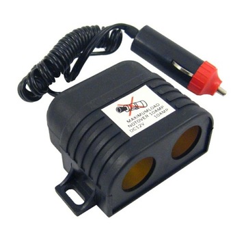 ROZGAŁĘZIACZ ZAPALNICZKI NA 2 GNIAZDA 12/24V 42300